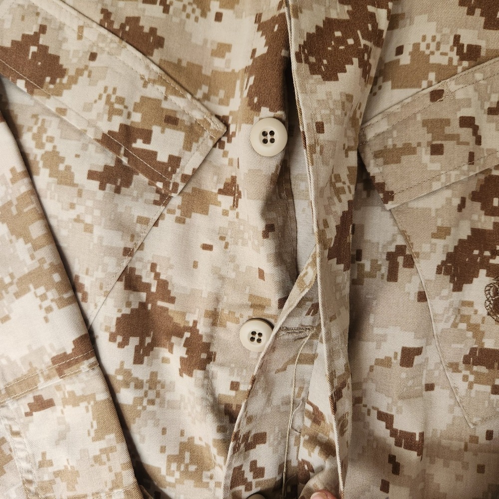 USMC MARPAT Desert Digital Camo Combat Jacket American Apparel Medium Long - Picture 4 of 7